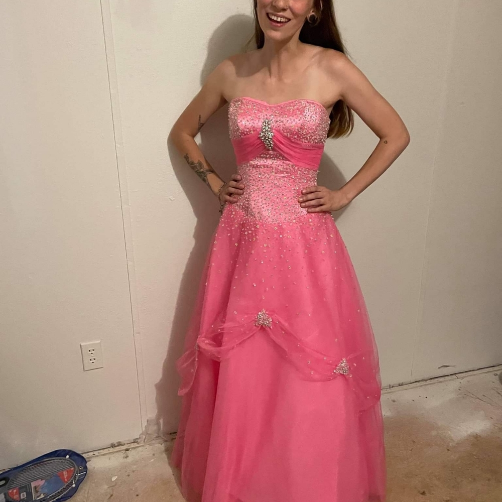 Pink prom dress